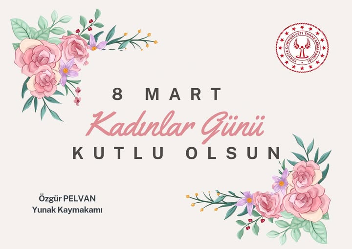 8 Mart Kadınlar Günü Kutlu Olsun.